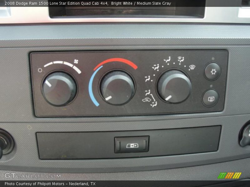 Bright White / Medium Slate Gray 2008 Dodge Ram 1500 Lone Star Edition Quad Cab 4x4