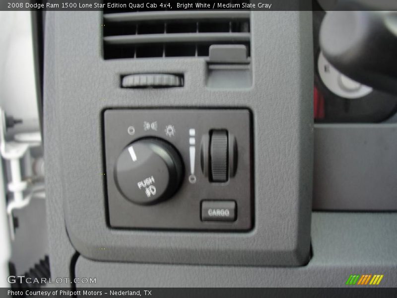 Bright White / Medium Slate Gray 2008 Dodge Ram 1500 Lone Star Edition Quad Cab 4x4
