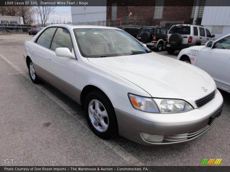 Diamond White Pearl / Beige 1998 Lexus ES 300