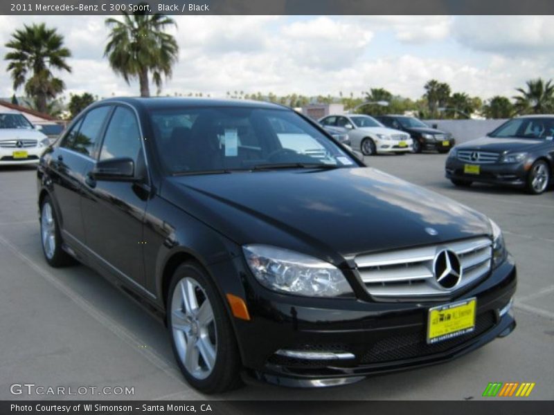 Black / Black 2011 Mercedes-Benz C 300 Sport
