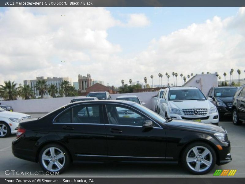 Black / Black 2011 Mercedes-Benz C 300 Sport