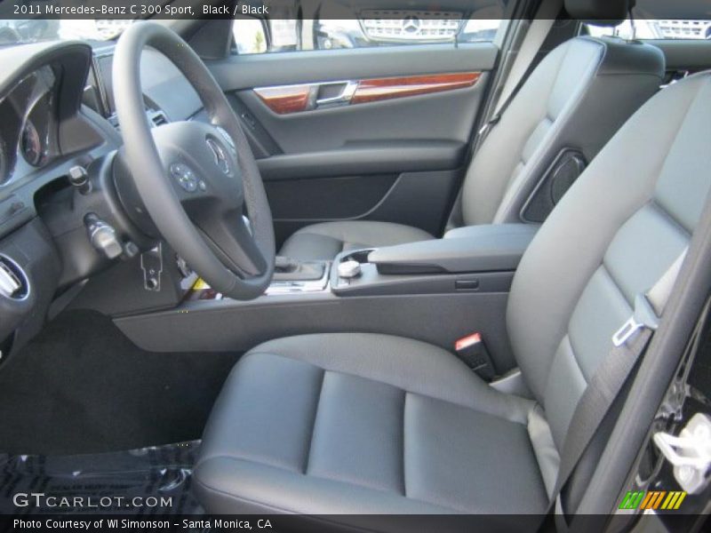 Black / Black 2011 Mercedes-Benz C 300 Sport