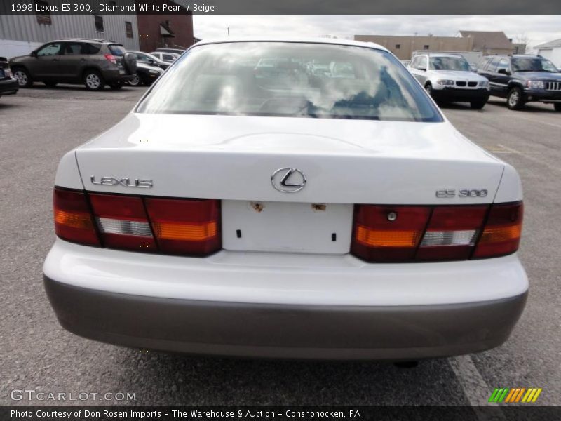 Diamond White Pearl / Beige 1998 Lexus ES 300