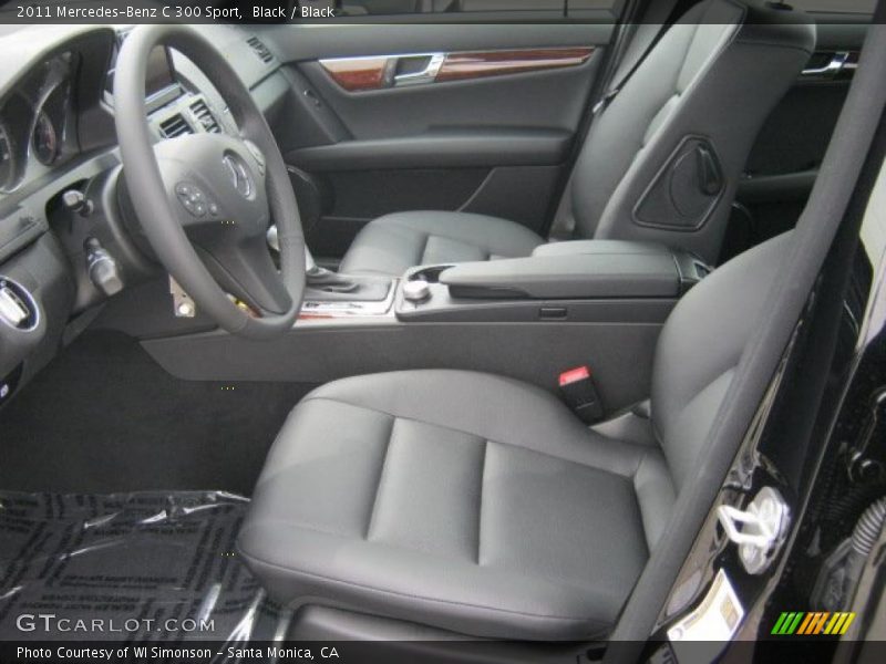 Black / Black 2011 Mercedes-Benz C 300 Sport