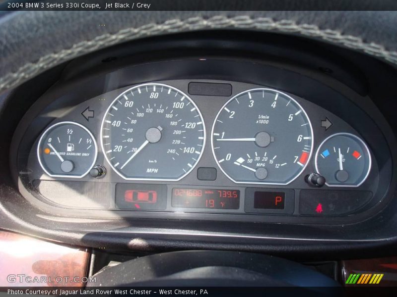 Jet Black / Grey 2004 BMW 3 Series 330i Coupe