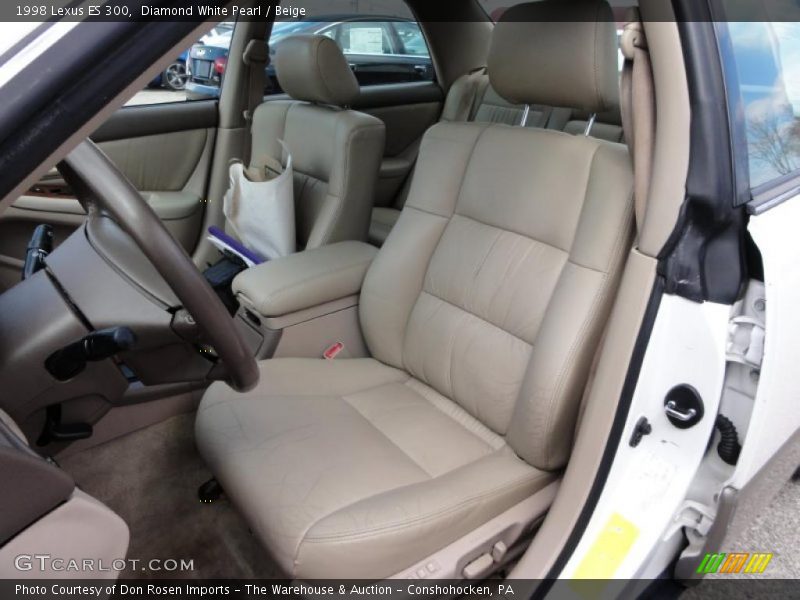 Diamond White Pearl / Beige 1998 Lexus ES 300