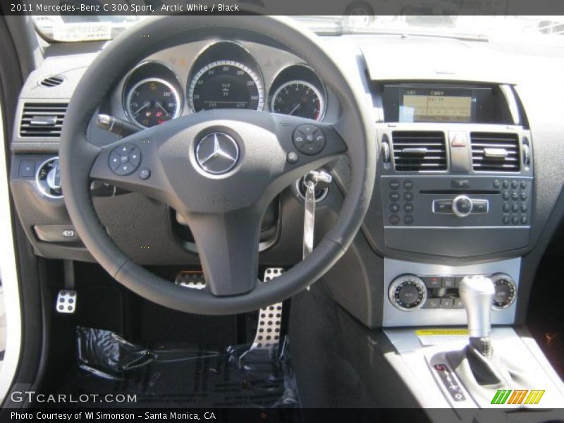 Arctic White / Black 2011 Mercedes-Benz C 300 Sport