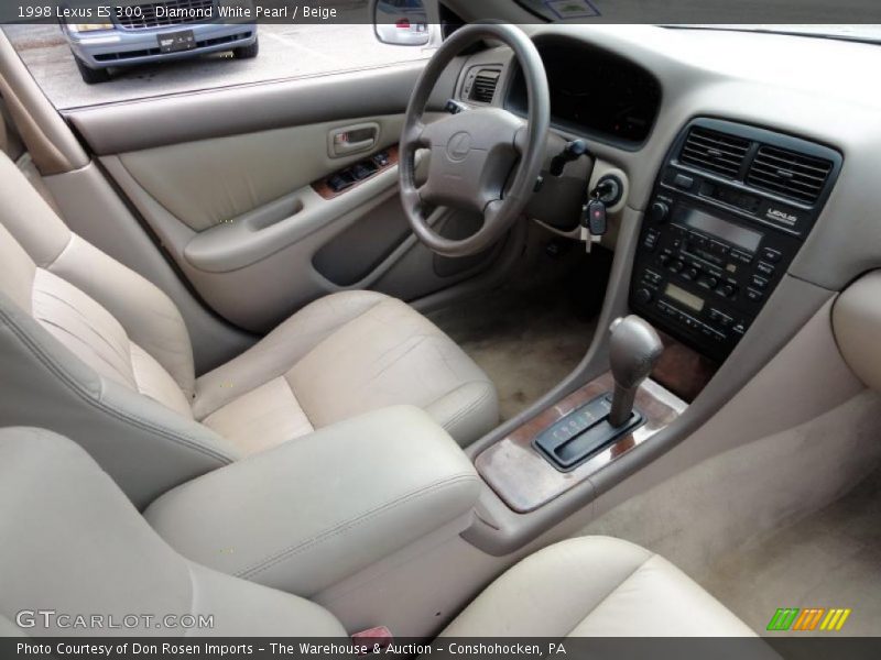 Diamond White Pearl / Beige 1998 Lexus ES 300