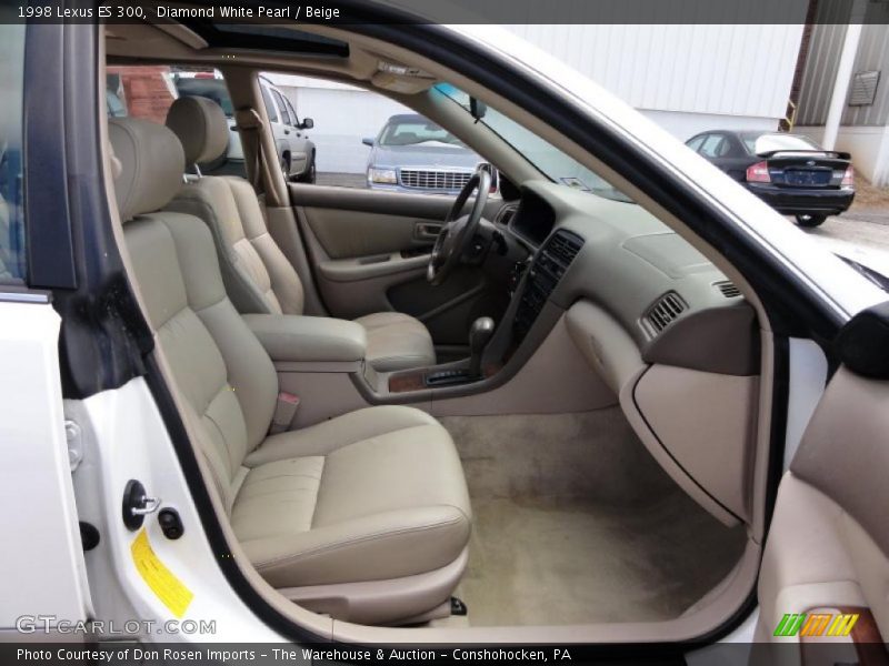 Diamond White Pearl / Beige 1998 Lexus ES 300