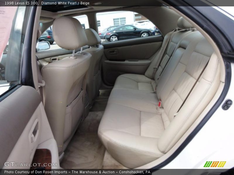 Diamond White Pearl / Beige 1998 Lexus ES 300