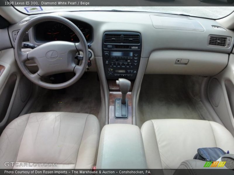 Diamond White Pearl / Beige 1998 Lexus ES 300
