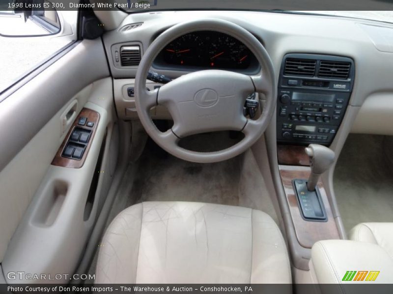 Diamond White Pearl / Beige 1998 Lexus ES 300