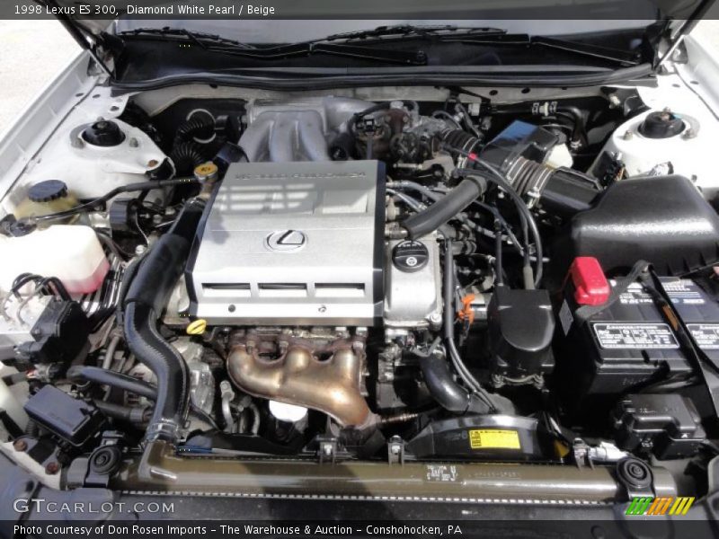 Diamond White Pearl / Beige 1998 Lexus ES 300