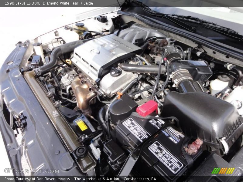 Diamond White Pearl / Beige 1998 Lexus ES 300