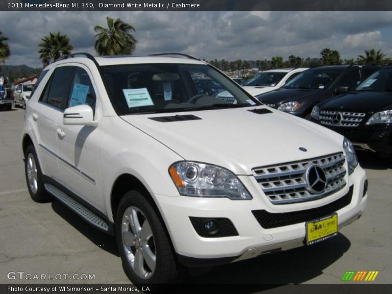 Diamond White Metallic / Cashmere 2011 Mercedes-Benz ML 350