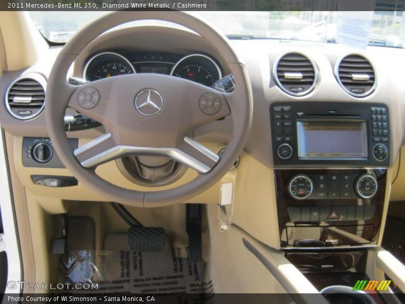 Diamond White Metallic / Cashmere 2011 Mercedes-Benz ML 350