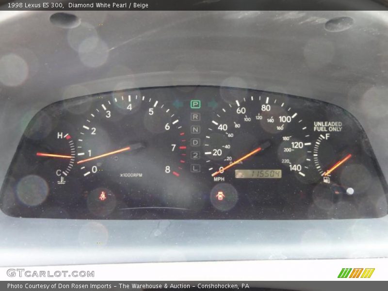 Diamond White Pearl / Beige 1998 Lexus ES 300