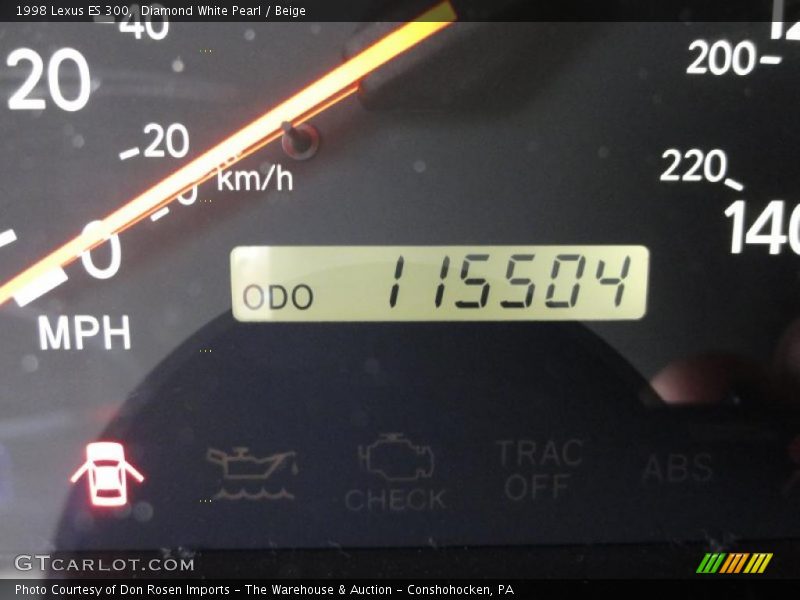 Diamond White Pearl / Beige 1998 Lexus ES 300