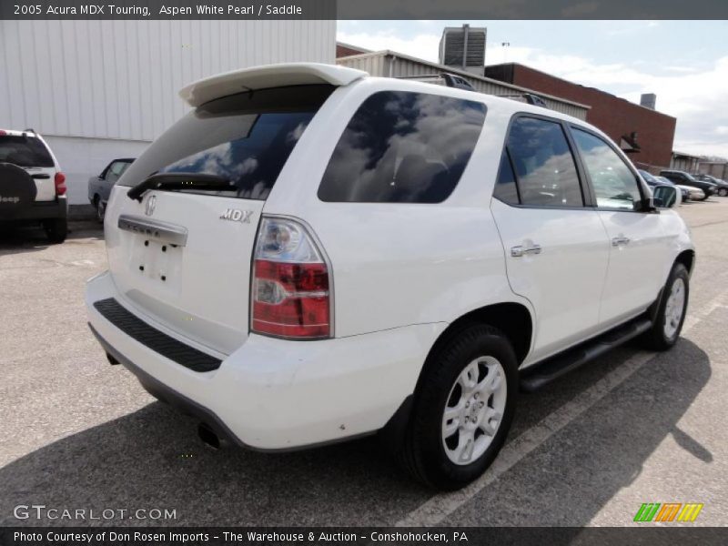 Aspen White Pearl / Saddle 2005 Acura MDX Touring