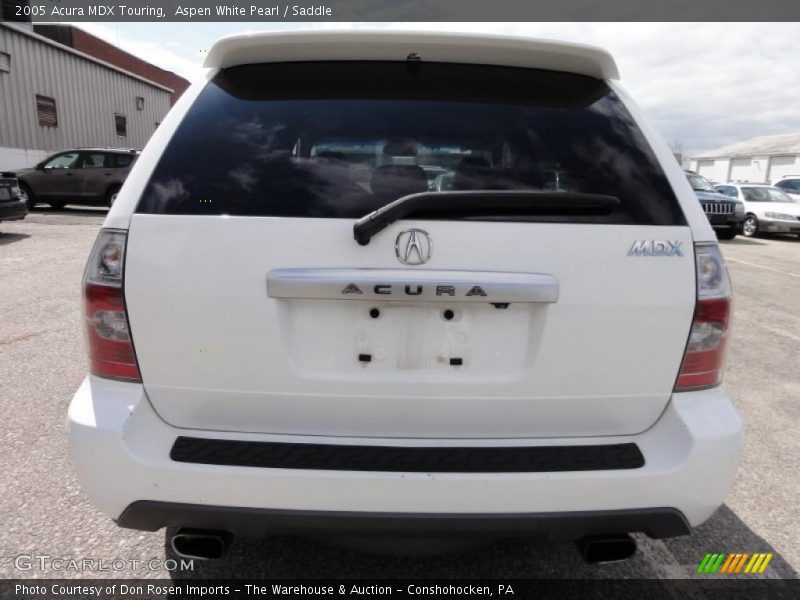 Aspen White Pearl / Saddle 2005 Acura MDX Touring
