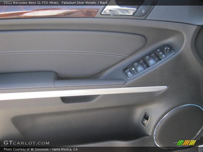 Palladium Silver Metallic / Black 2011 Mercedes-Benz GL 550 4Matic