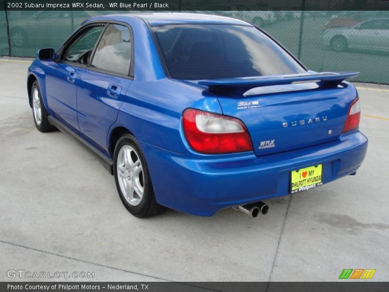 WR Blue Pearl / Black 2002 Subaru Impreza WRX Sedan