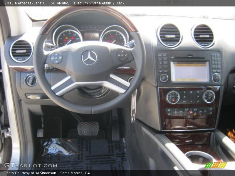 Palladium Silver Metallic / Black 2011 Mercedes-Benz GL 550 4Matic