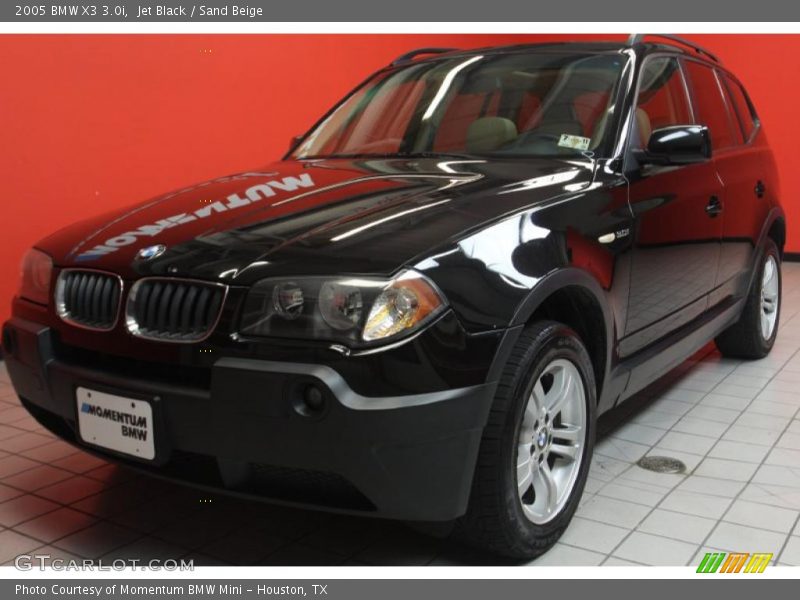 Jet Black / Sand Beige 2005 BMW X3 3.0i