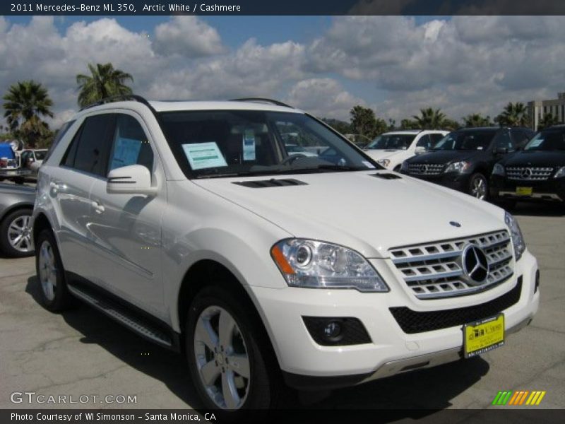 Arctic White / Cashmere 2011 Mercedes-Benz ML 350