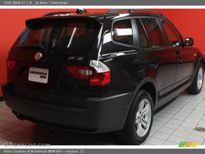 Jet Black / Sand Beige 2005 BMW X3 3.0i
