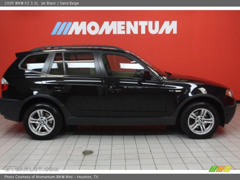 Jet Black / Sand Beige 2005 BMW X3 3.0i