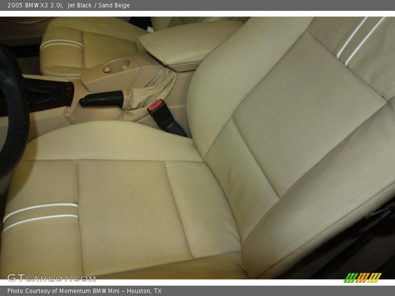 Jet Black / Sand Beige 2005 BMW X3 3.0i