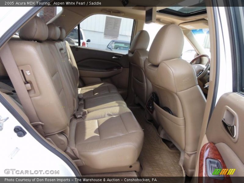 Aspen White Pearl / Saddle 2005 Acura MDX Touring
