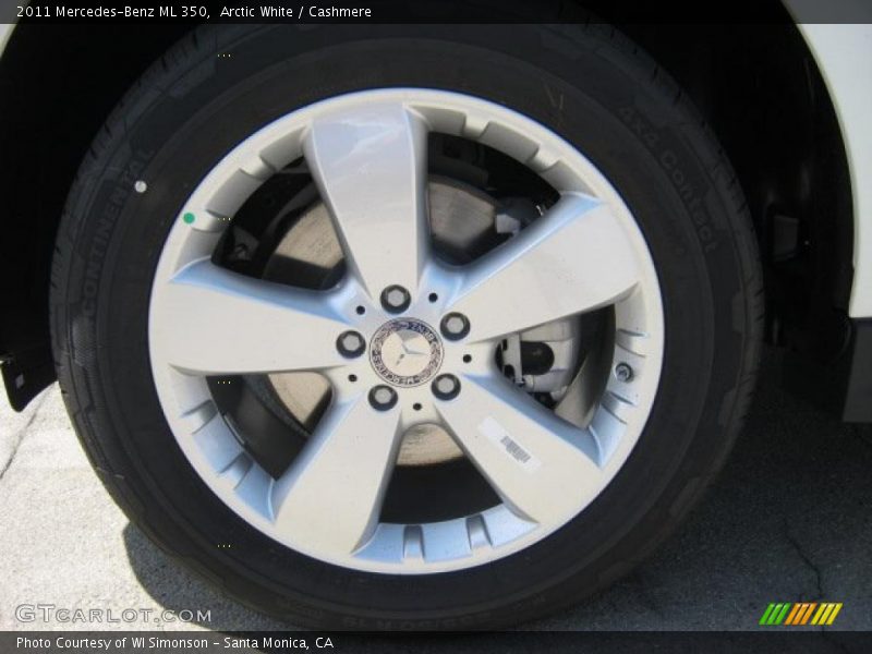 Arctic White / Cashmere 2011 Mercedes-Benz ML 350