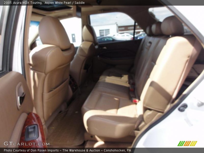 Aspen White Pearl / Saddle 2005 Acura MDX Touring