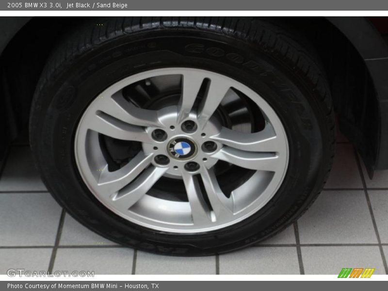 Jet Black / Sand Beige 2005 BMW X3 3.0i