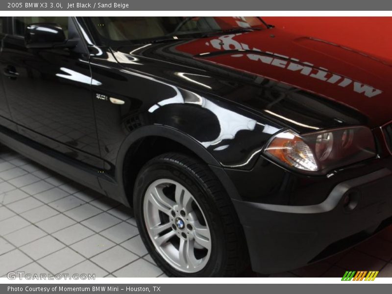 Jet Black / Sand Beige 2005 BMW X3 3.0i