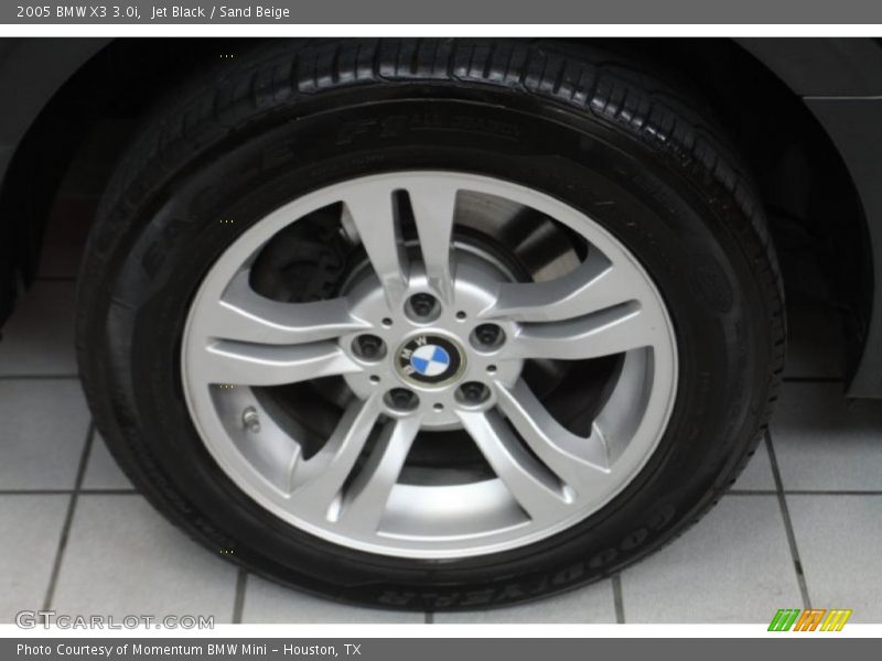 Jet Black / Sand Beige 2005 BMW X3 3.0i