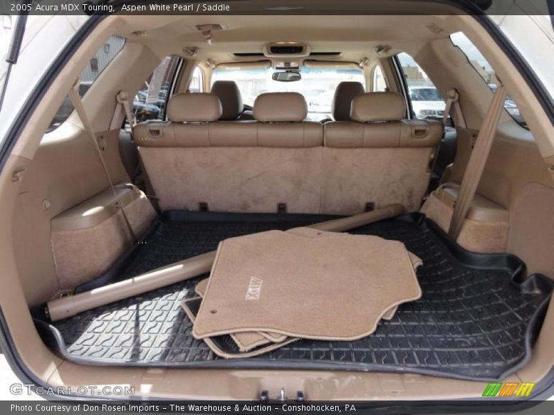 Aspen White Pearl / Saddle 2005 Acura MDX Touring