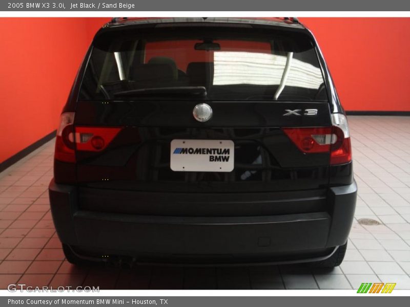 Jet Black / Sand Beige 2005 BMW X3 3.0i