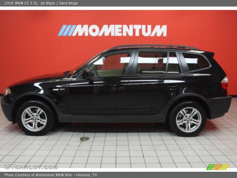 Jet Black / Sand Beige 2005 BMW X3 3.0i