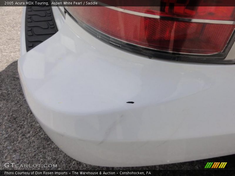 Aspen White Pearl / Saddle 2005 Acura MDX Touring