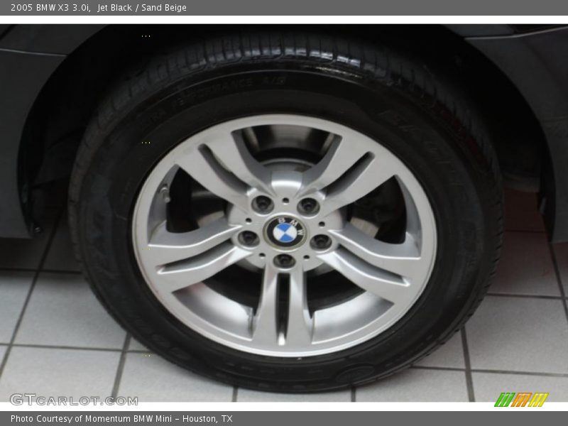 Jet Black / Sand Beige 2005 BMW X3 3.0i