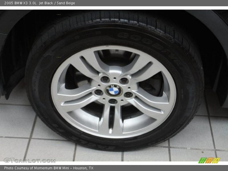 Jet Black / Sand Beige 2005 BMW X3 3.0i
