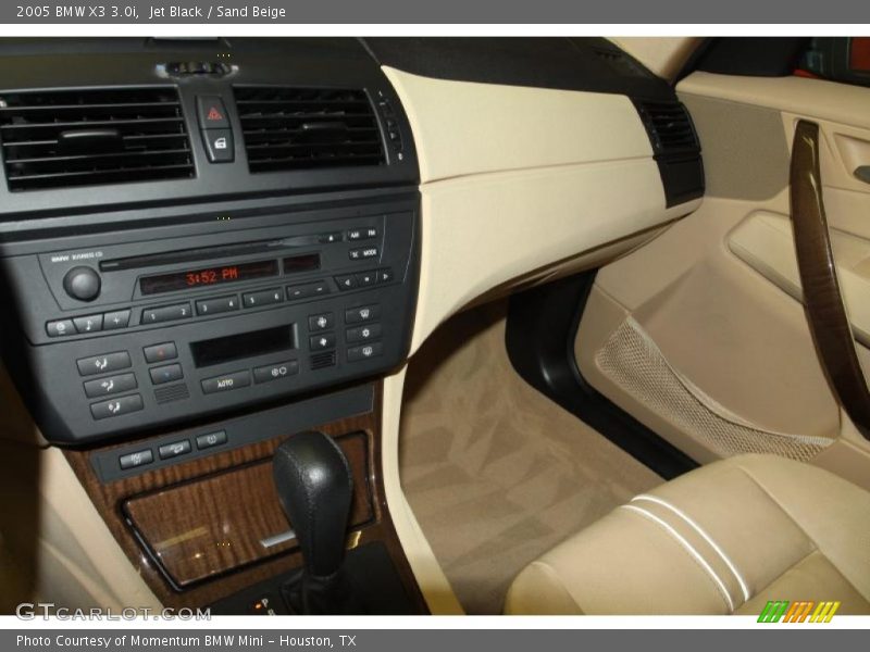 Jet Black / Sand Beige 2005 BMW X3 3.0i