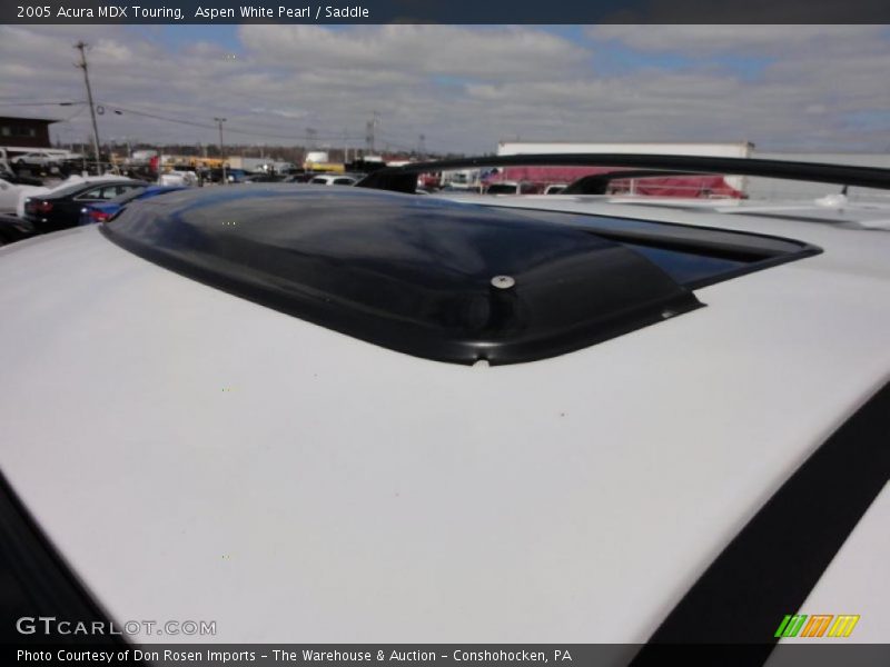 Aspen White Pearl / Saddle 2005 Acura MDX Touring