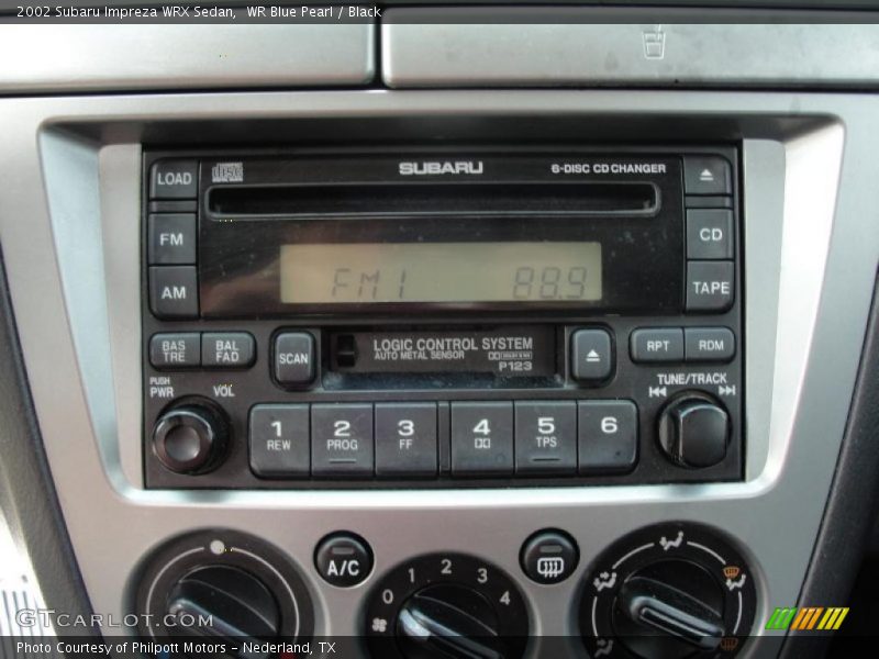 Controls of 2002 Impreza WRX Sedan