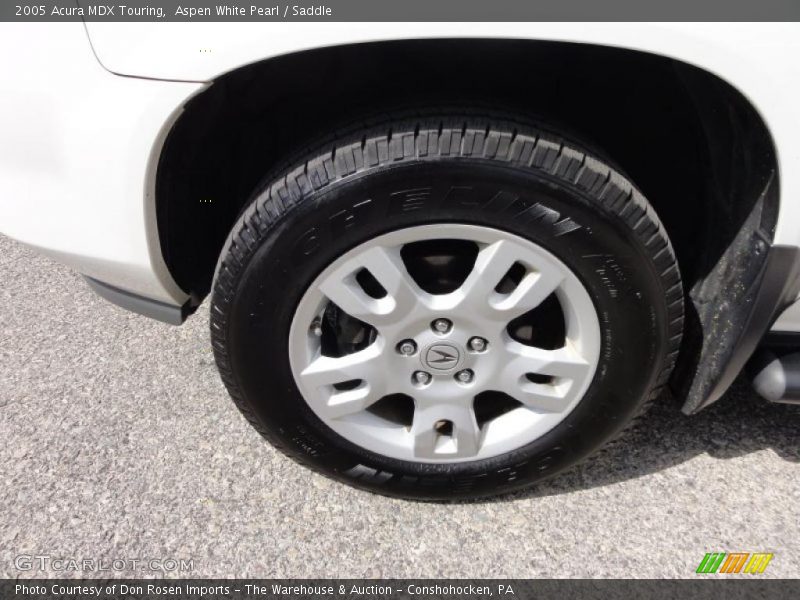 Aspen White Pearl / Saddle 2005 Acura MDX Touring