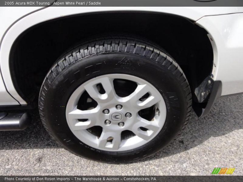 Aspen White Pearl / Saddle 2005 Acura MDX Touring