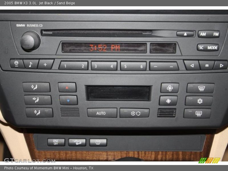Jet Black / Sand Beige 2005 BMW X3 3.0i